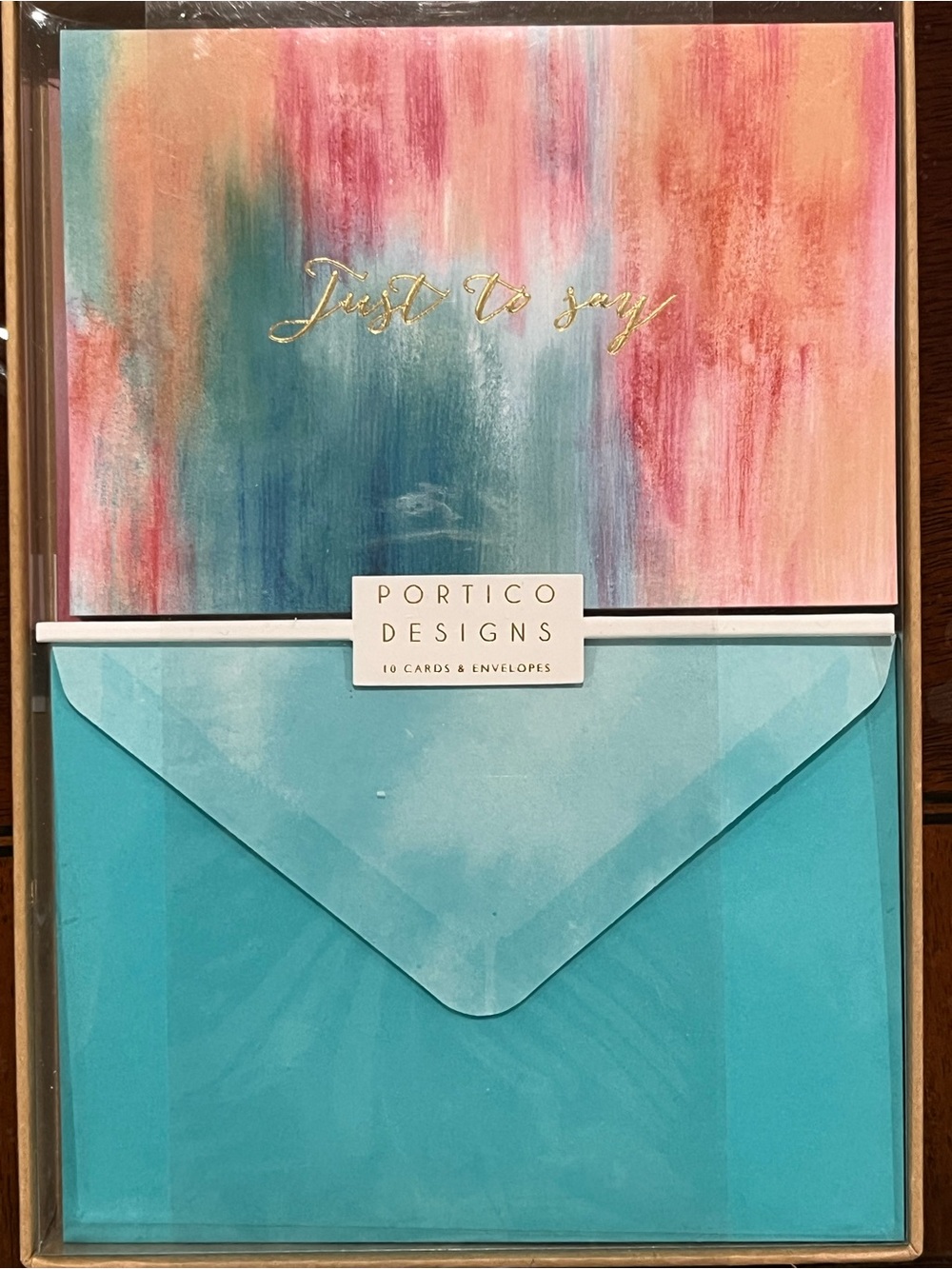 'Just To Say' Multicolor Thank You Cards 10 pcs